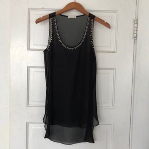 Nordstrom’s Sheer Beaded Tank